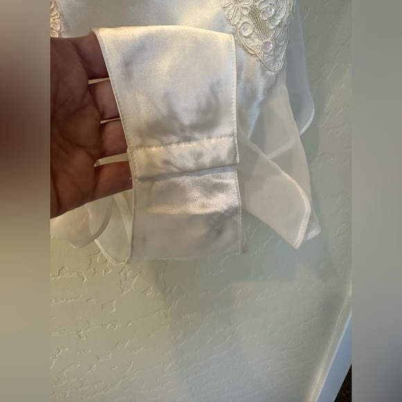 Victoria’s Secret Teddy Ivory Lace Sequins Wedding - Picture 5 of 7